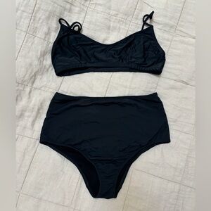 Nu Swim Black High-Rise Bikini